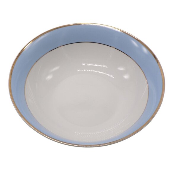 Royal Doulton Bruce Oldfield (Daily Mail) Blue & Gold Rim 2-Pasta Bowls 9.25" - Picture 4 of 8